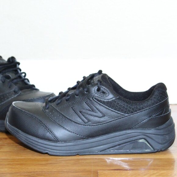 New Balance Black Leather Lace Up Walking Shoes 928V3 Sneakers WW928BK3 Womens 8 - Picture 6 of 12